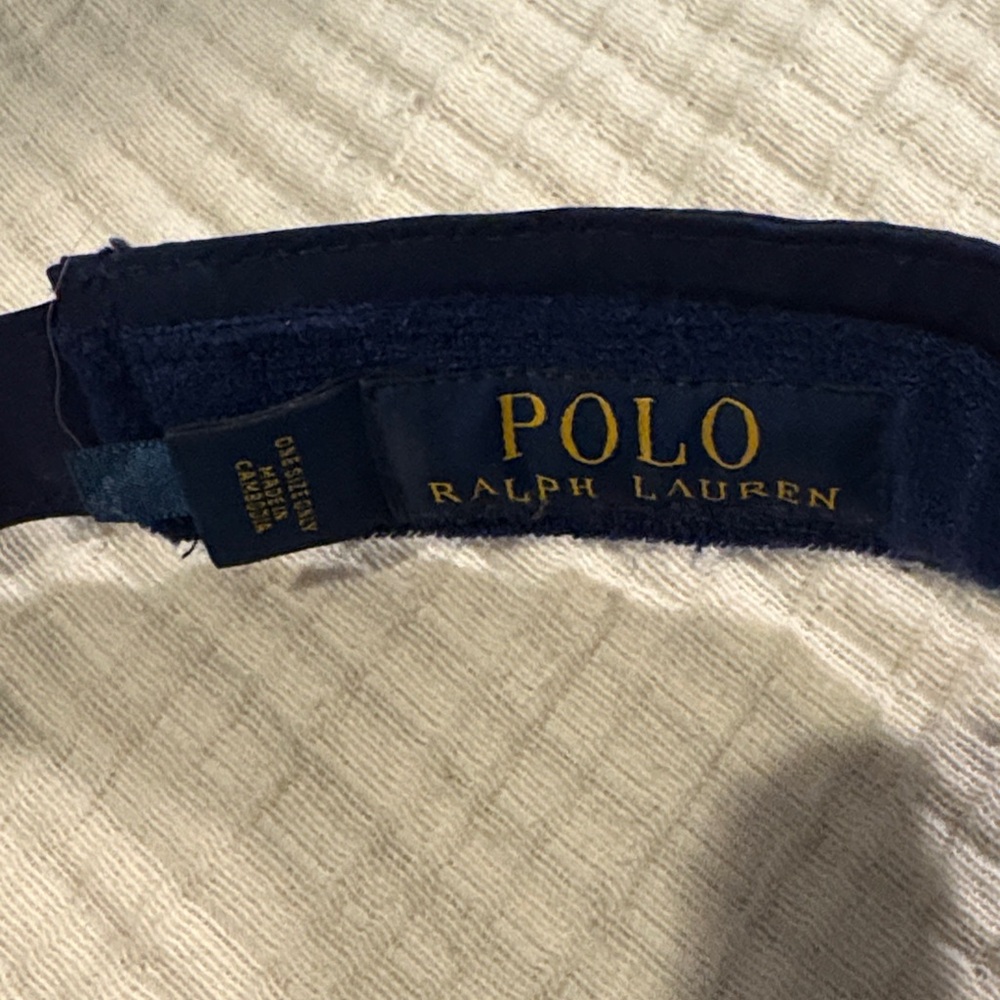 Polo by Ralph Lauren 2014 US Open Dark Blue Visor with Yellow Logo - Picture 2 of 5
